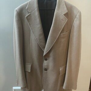 Vintage CAMBRIDGE Men 43 Camel Hair Blazer Sport Coat Jacket